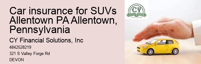 car insurance for SUVs Allentown PA Allentown, Pennsylvania