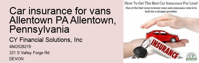 car insurance for vans Allentown PA Allentown, Pennsylvania